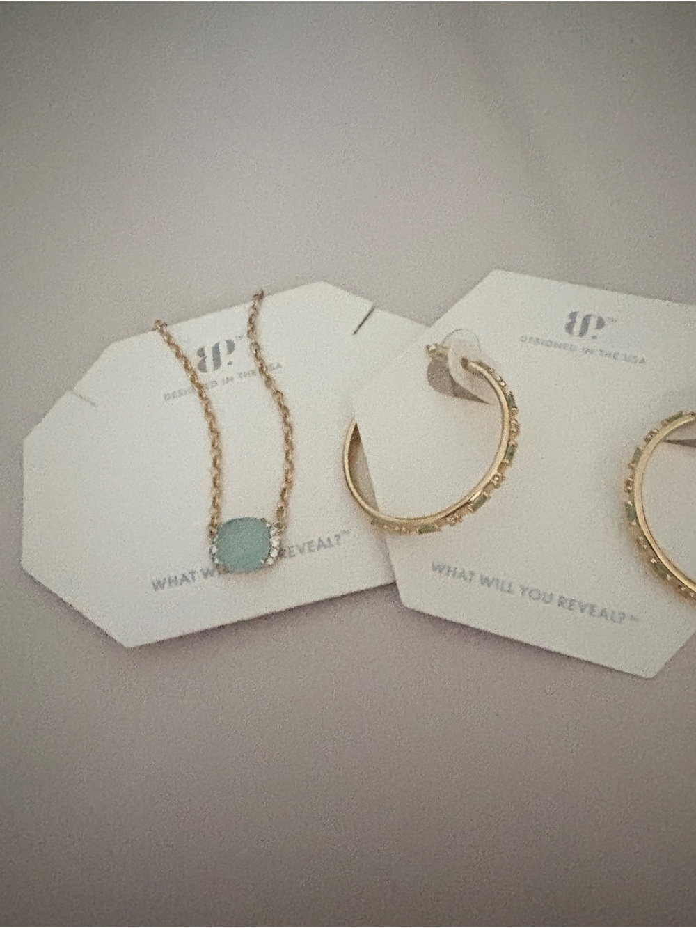 Bomb Party Can You Imagine Necklace + Echo First Earrings Set